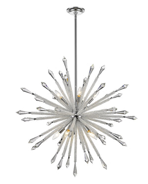 Soleia 10 Light Chandelier in Chrome  Finish