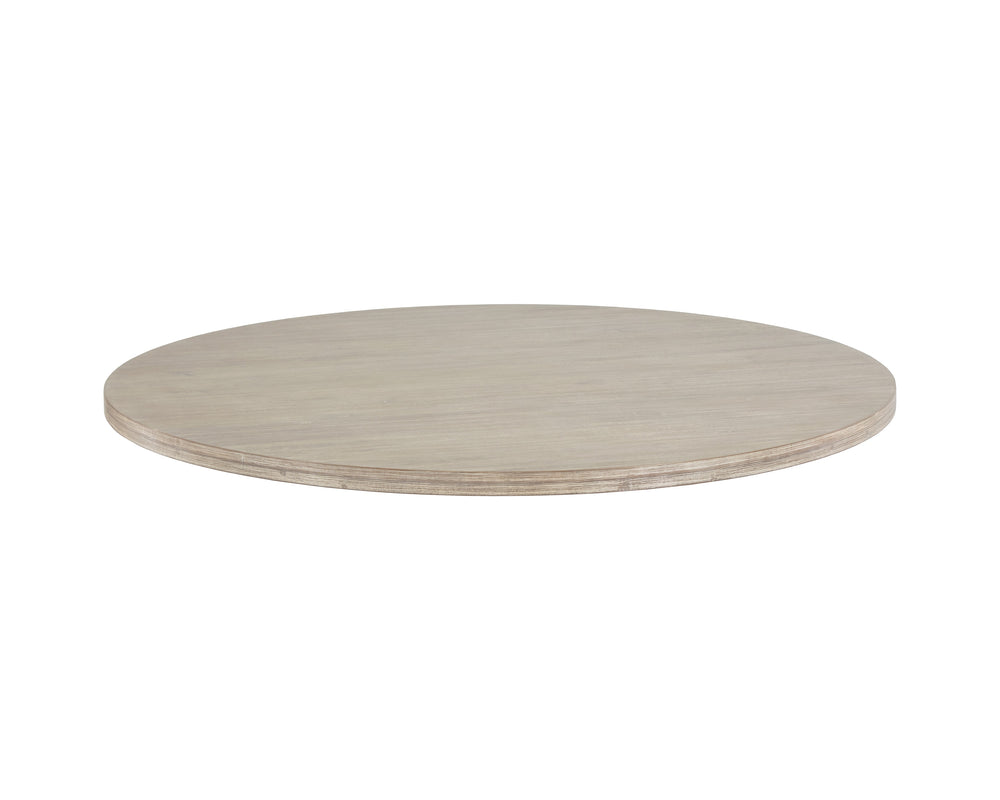 Cypher Dining Table Top - Wood - White Ceruse - 55"