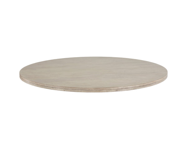 Cypher Dining Table Top - Wood - White Ceruse - 55"