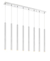 Forest 8 Light Island/Billiard in Chrome Finish