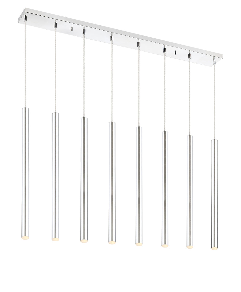 Forest 8 Light Island/Billiard in Chrome Finish