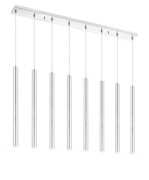 Forest 8 Light Island/Billiard in Chrome Finish