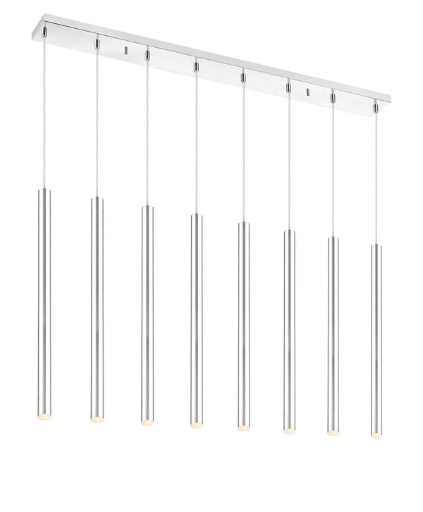 Forest 8 Light Island/Billiard in Chrome Finish