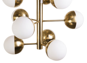 Rocio 9-Light Pendant Lamp - Brass