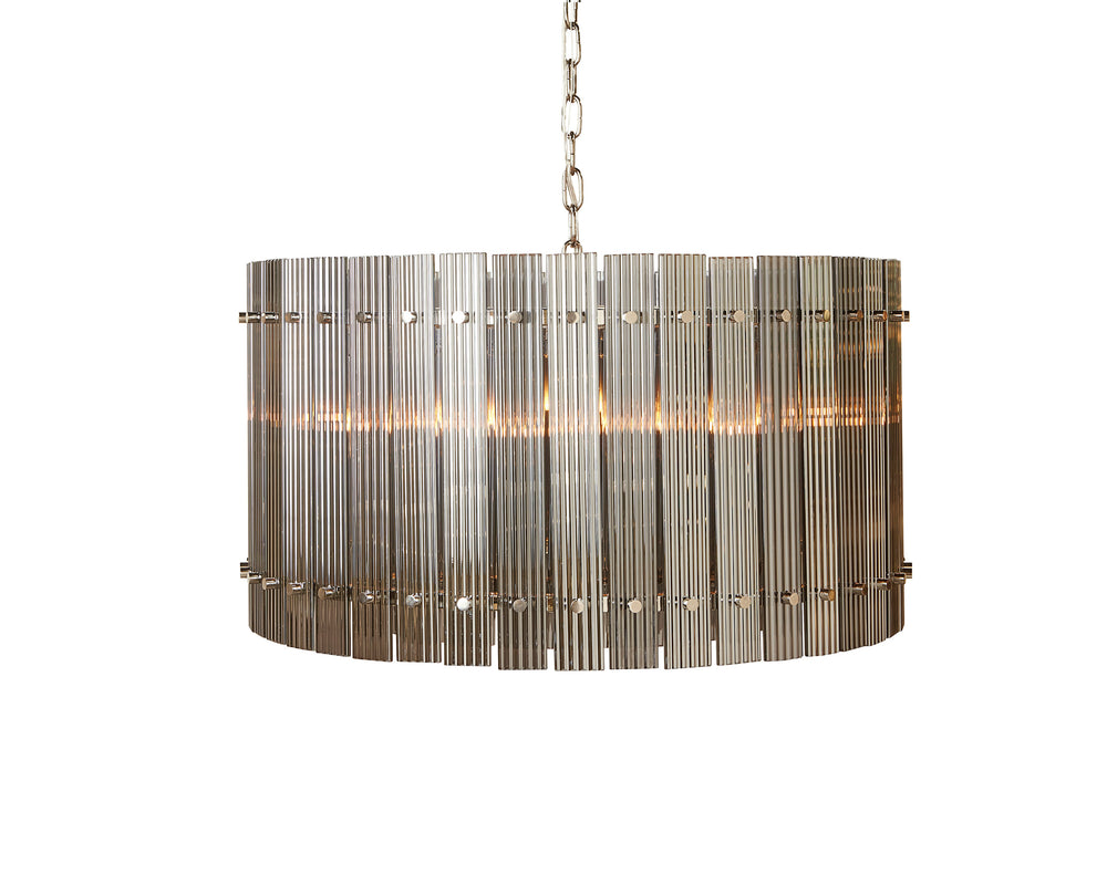 KORE CHANDELIER - SMALL - NICKEL - SMOKE GREY