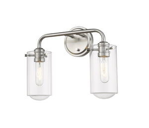 Delaney 2 Light Vanity in Brushed Nickel Finish