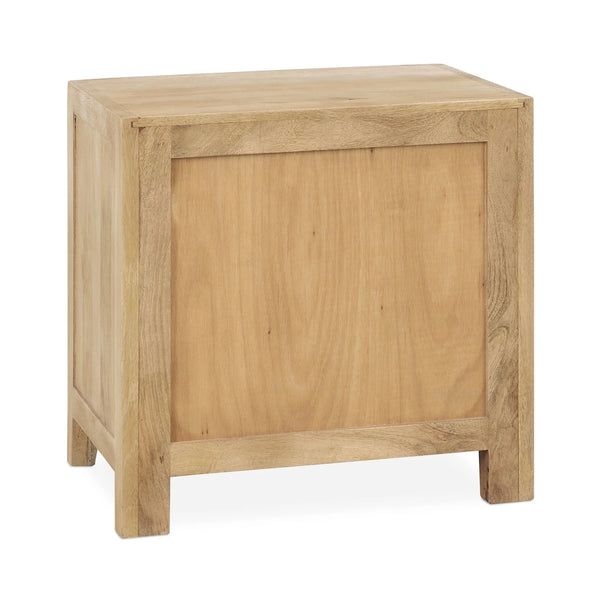Laguna Solid Wood 2-Drawer Nightstand - Natural