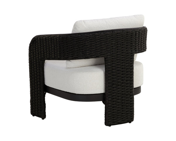 PYLOS LOUNGE CHAIR - BLACK - LOUIS CREAM
