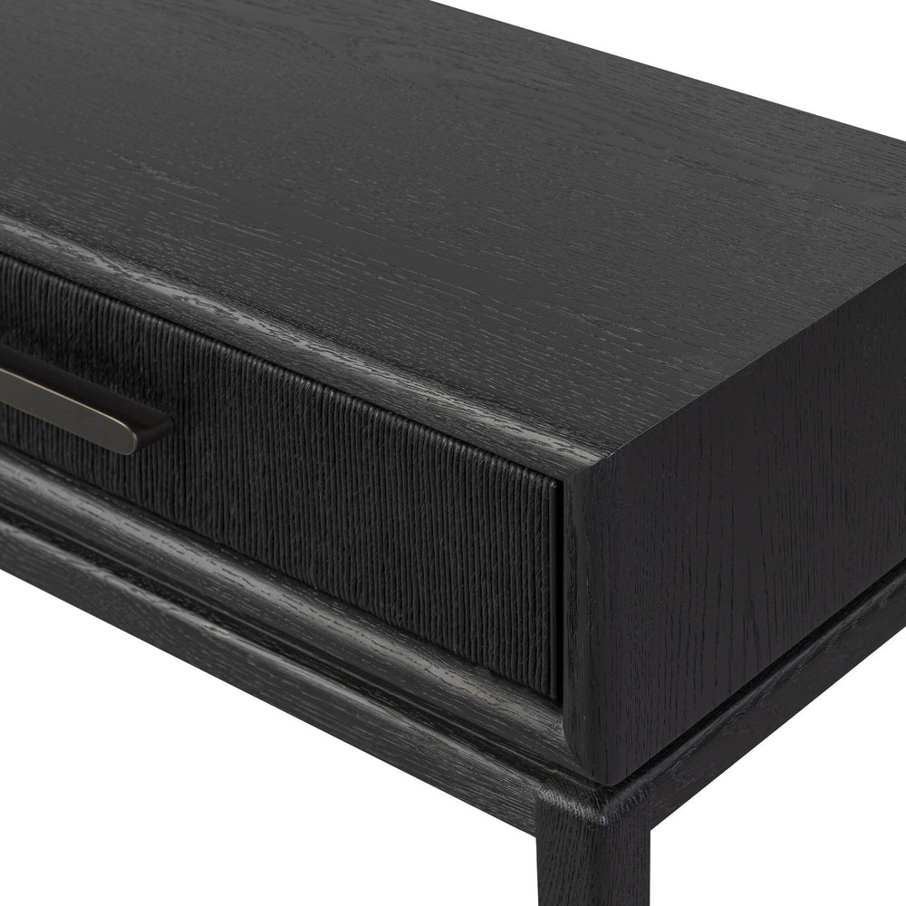 Rosenell Console Table - 78" - Black Oak Solid
