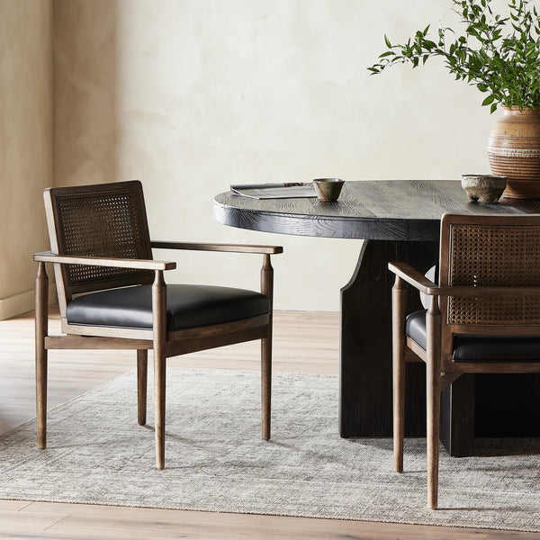 Xavier Dining Armchair in Black