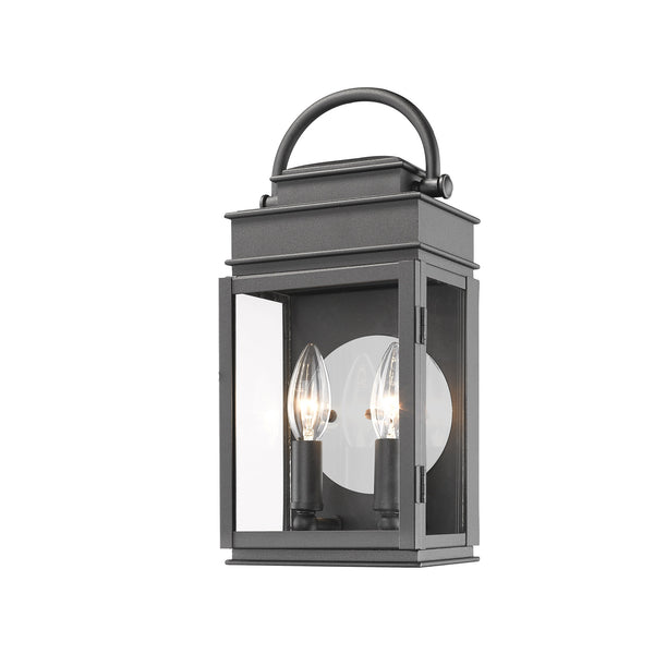 Fulton AC8221BK Outdoor Wall Light in Black