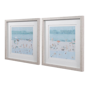 Sea Glass Sandbar Framed Prints