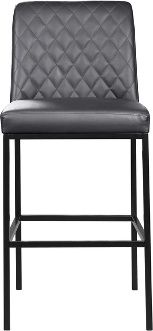 Bernard Stool In Grey Faux Leather