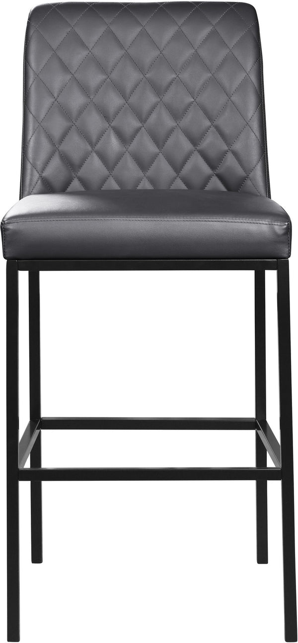 Bernard Stool In Grey Faux Leather