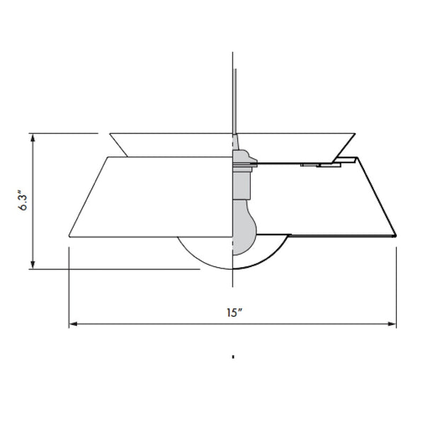 Cuna Black 1-Light Wall Lamp with Black Wall Hanger