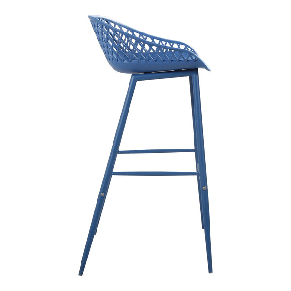 Moe's Piazza Outdoor Barstool Blue - Set of Two