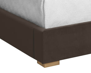 MABEL BED - KING - MEG DARK BROWN