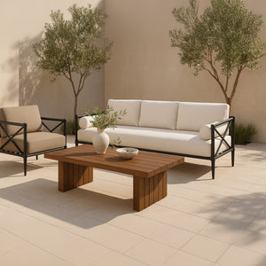 Moe's Denby Outdoor Coffee Table in Brown