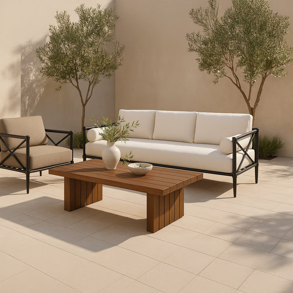 Moe's Denby Outdoor Coffee Table in Brown