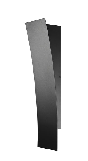 Landrum 1 Light Outdoor Wall Sconce in Black Finish
