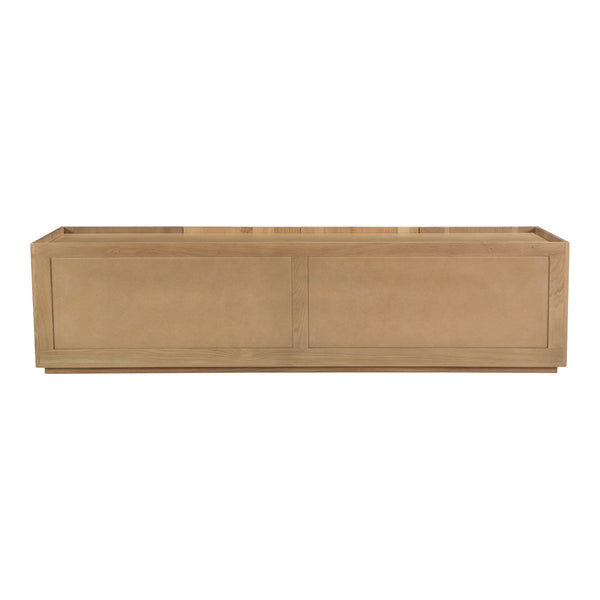 Plank Media Cabinet in Natural Oak