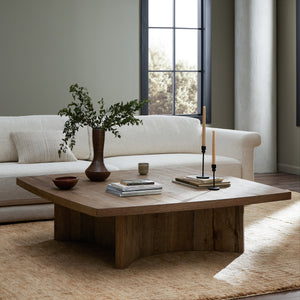 Brinton Square Coffee Table in Rustic
