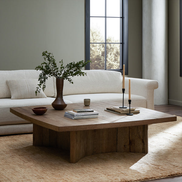 Brinton Square Coffee Table in Rustic