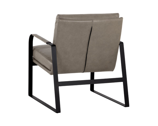 STERLING LOUNGE CHAIR - MISSOURI STONE LEATHER