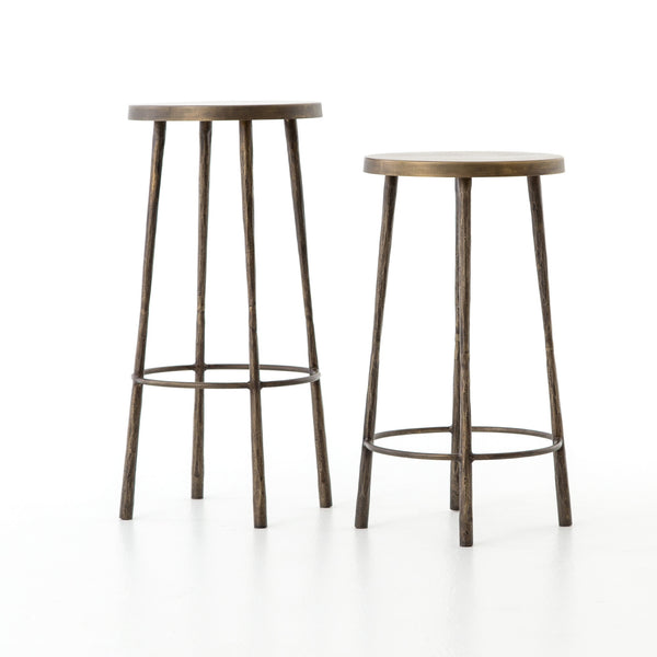 Westwood Barstool in Antique Brass