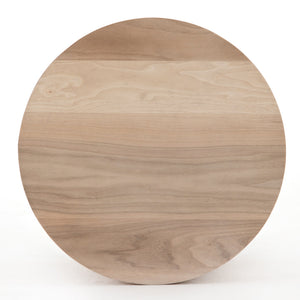 Hudson Round End Table-Ashen Walnut