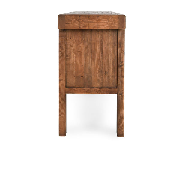 Lahey Solid Wood Console Table - Mission Brown