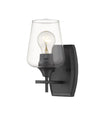 Joliet 1 Light Wall Sconce in Matte Black Finish