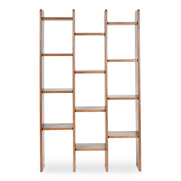 Moe's Orson Bookcase in Brown Acacia Wood