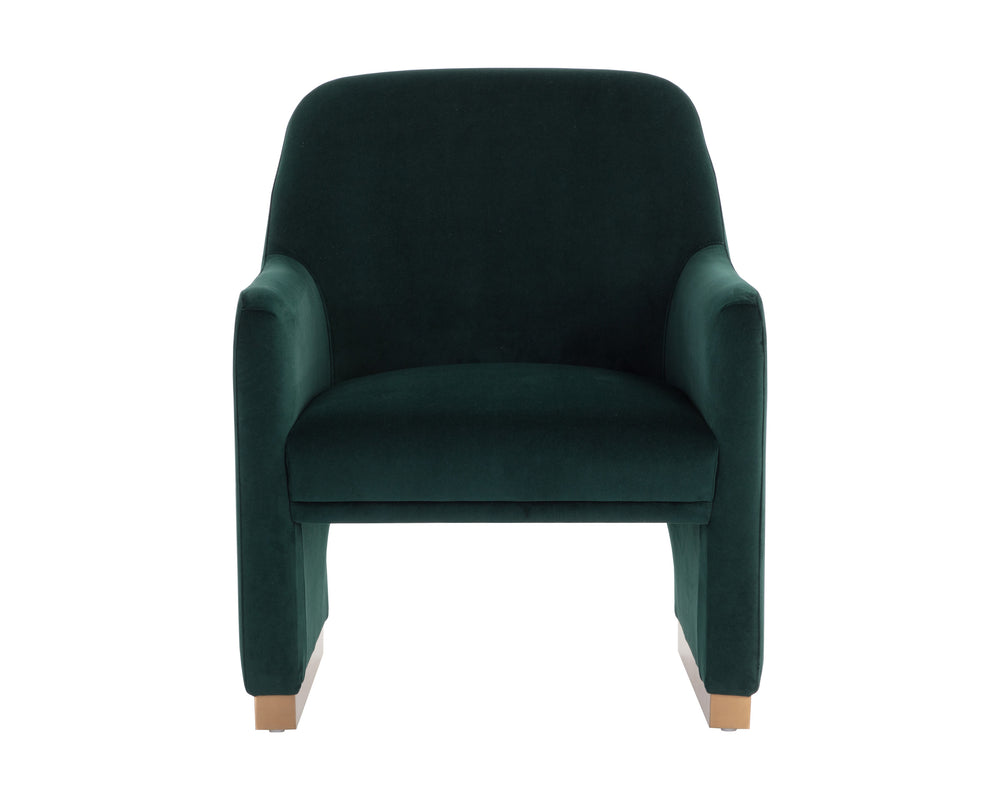 JAIME LOUNGE CHAIR - MEG DARK EMERALD