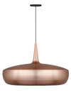 Clava Dine Hardwired Pendant in Copper with Black Cord