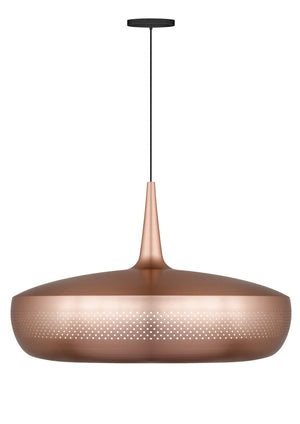 Clava Dine Hardwired Pendant in Copper with Black Cord
