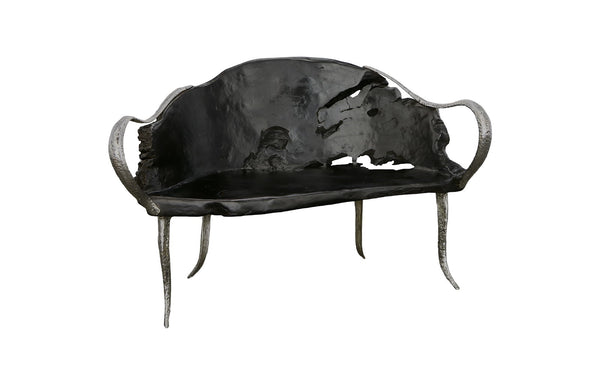 Graven Live Edge Bench, Black