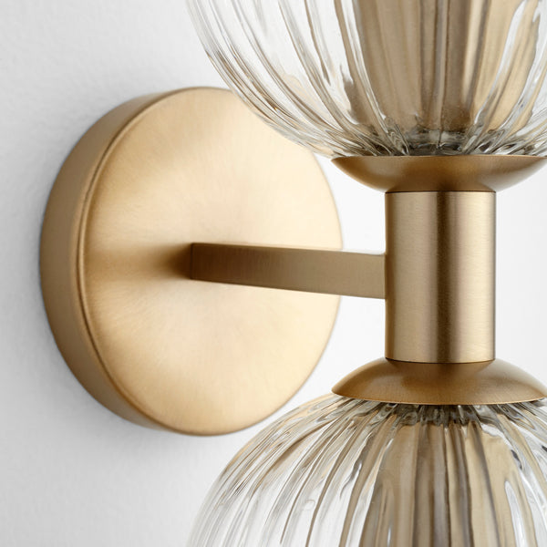 Helios Wall Mount in Aged Brass