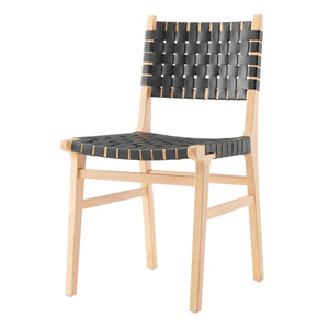 Marco PU Dining Side Chair, Black