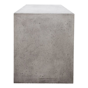 Moe's Lazarus Outdoor Bench in Dark Grey