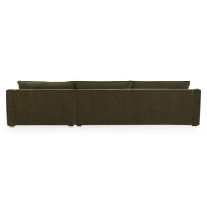Moe's Farrow Sectional Cedar Green with Right Chaise