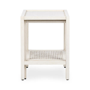 Devin Solid Wood Nesting Tables in Milk White