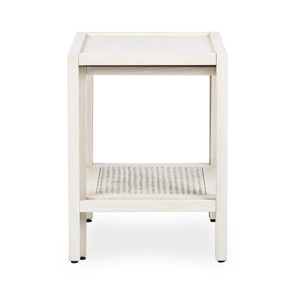 Devin Solid Wood Nesting Tables in Milk White