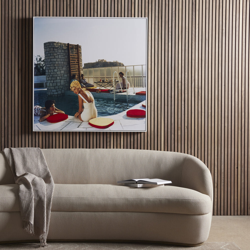 Penthouse Pool (48" X 48") In Slim Aarons's Showcase In Photography Art