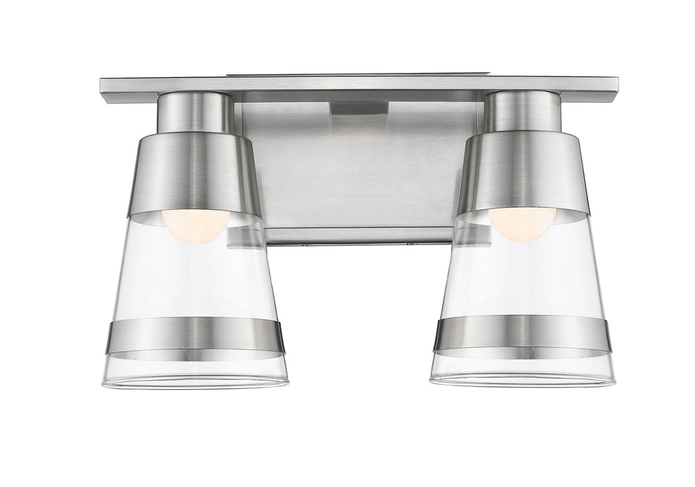Ethos 2 Light Vanity in Brushed Nickel Finish