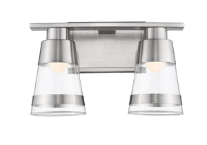 Ethos 2 Light Vanity in Brushed Nickel Finish