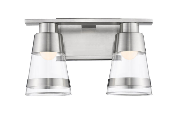 Ethos 2 Light Vanity in Brushed Nickel Finish
