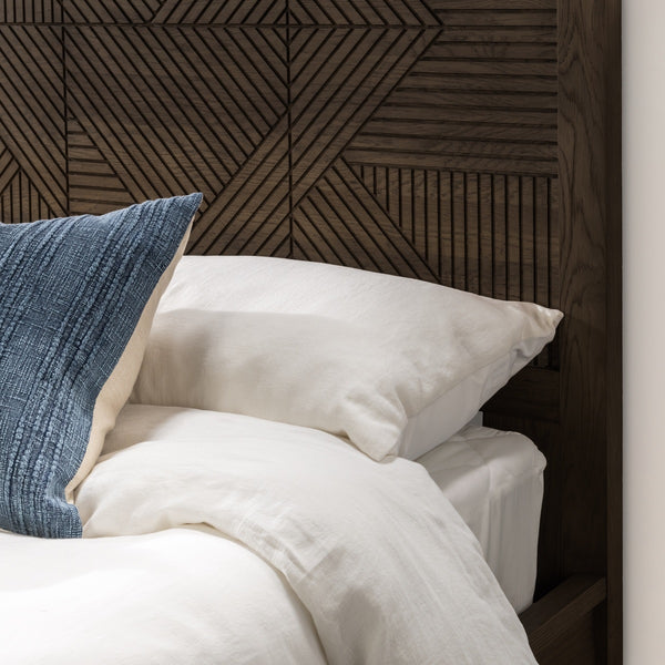 Santa Clara Solid Wood Bed - King in Toasted Brown