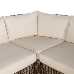 Messina Outdoor 3Pc Sectional - Venao Ivory