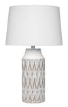 Dalia Ceramic Table Lamp, White